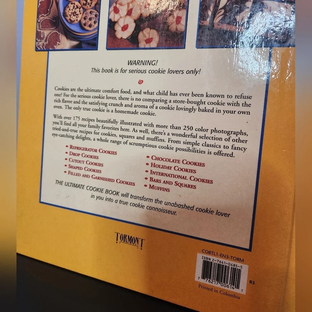The Ultimate Cookie Book 1997 Hardcover Cookbook
